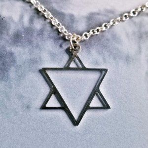 Alchemical Aether Element Silver Sigil Necklace